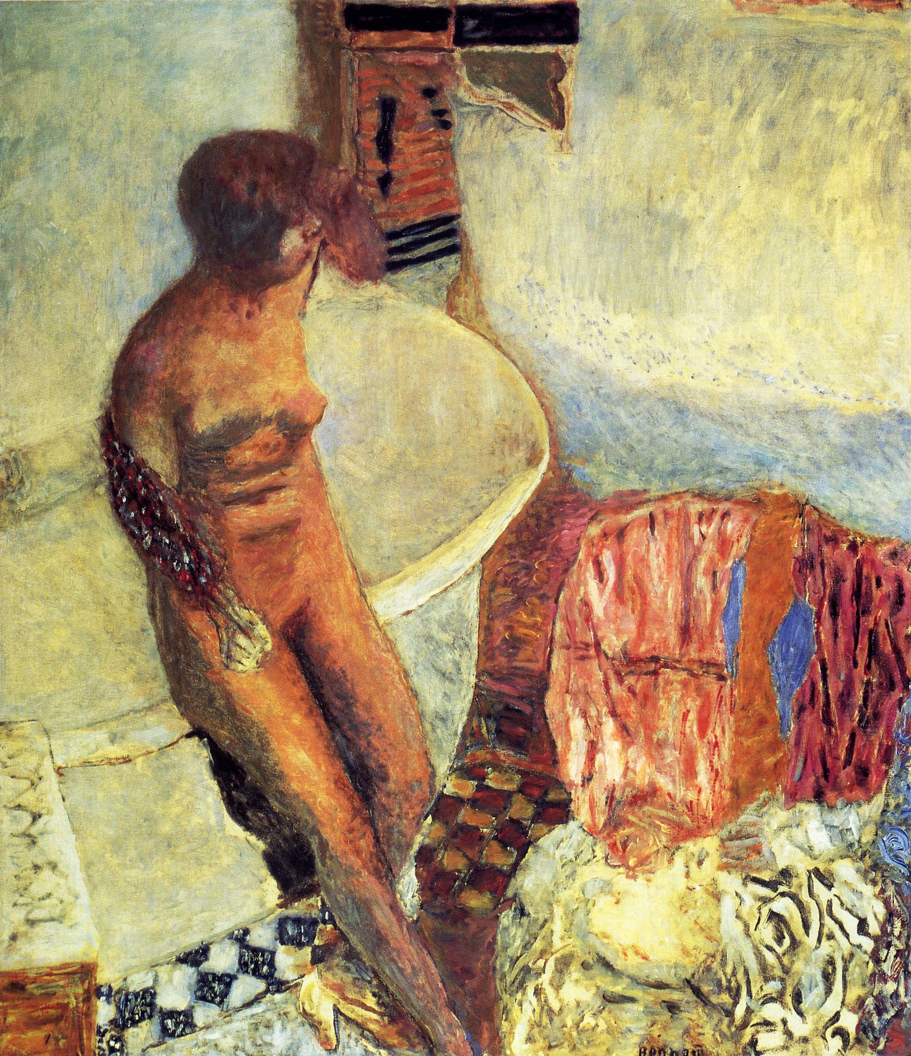Nude by the Bath Tub 